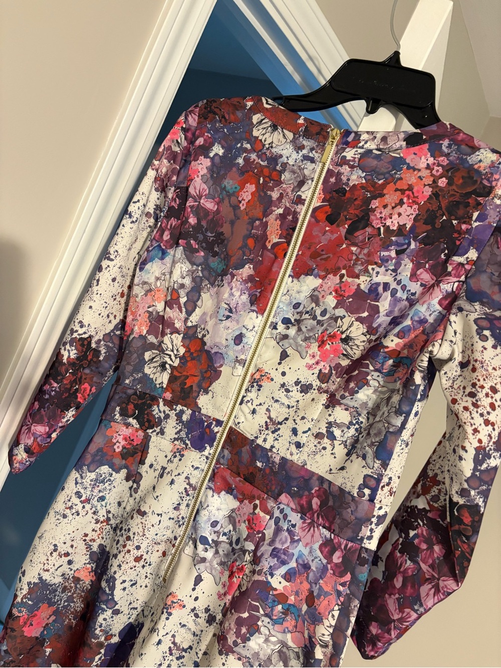 H&M Floral Splash Dress in Multicolor